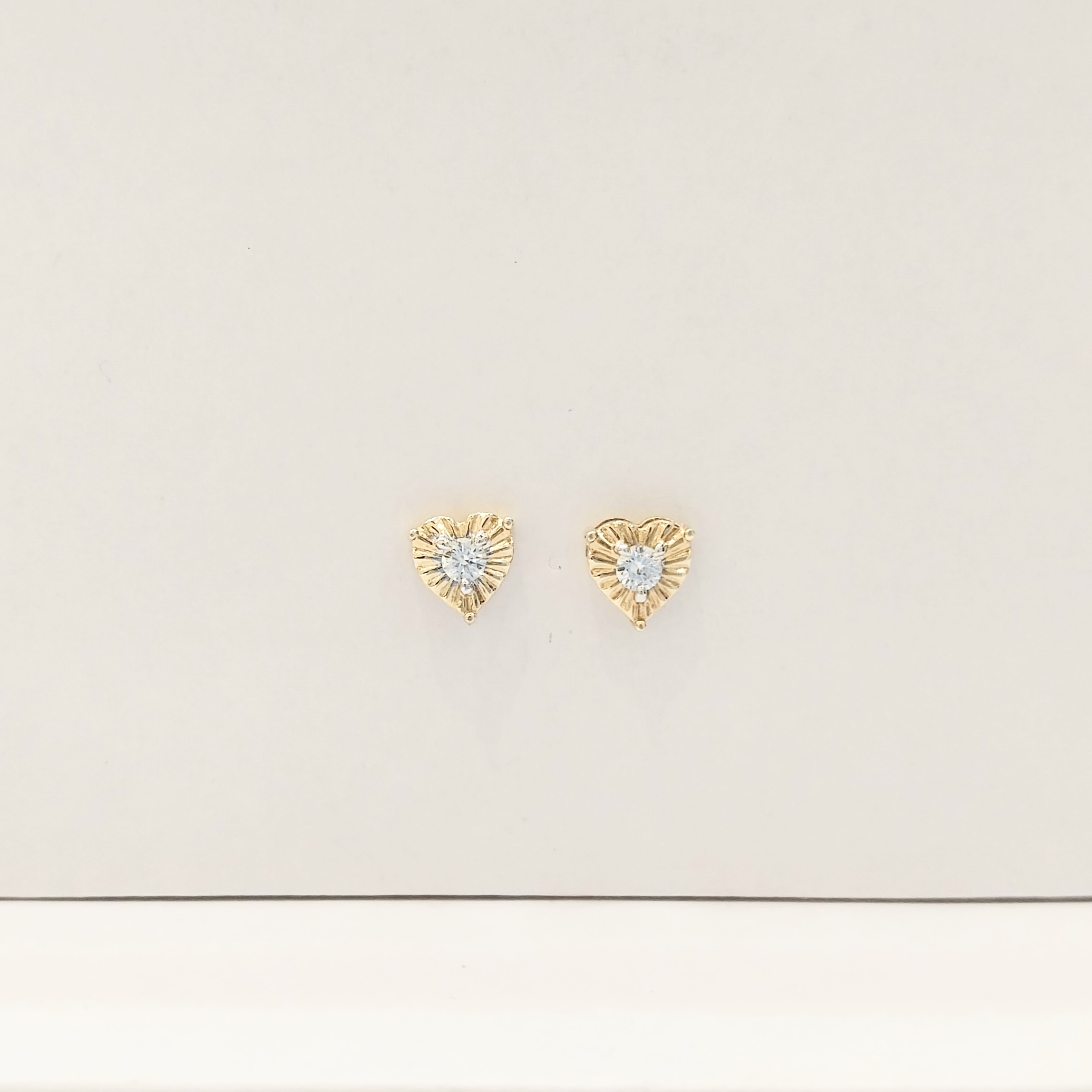Heart Shape Diamond Earring